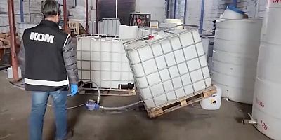 Yılbaşı öncesi kaçak/sahte içki operasyonu