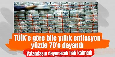 Yıllık enflasyon yüzde 70'e dayandı
