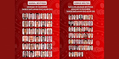 Yurt dışına kaçan 63 suçlu Türkiye’ye iade edildi