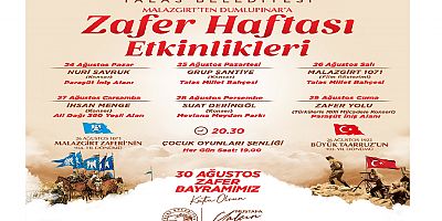 ZAFER HAFTASI TALAS’TA COŞKUYLA KUTLANACAK