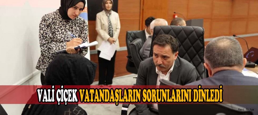 Vali Çiçek Vatandaşlarla Bir araya Geldi